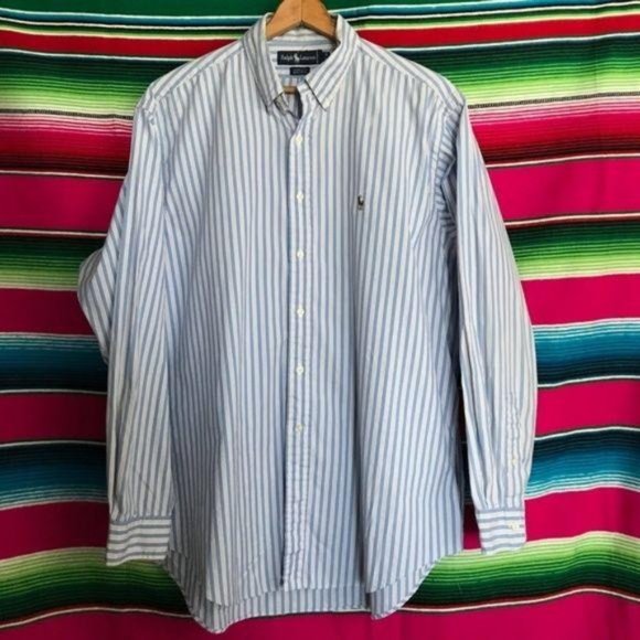 Polo Button Down Striped Men’s Yarmouth Fit - Picture 3 of 6